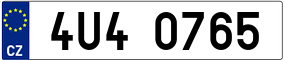 Trailer License Plate